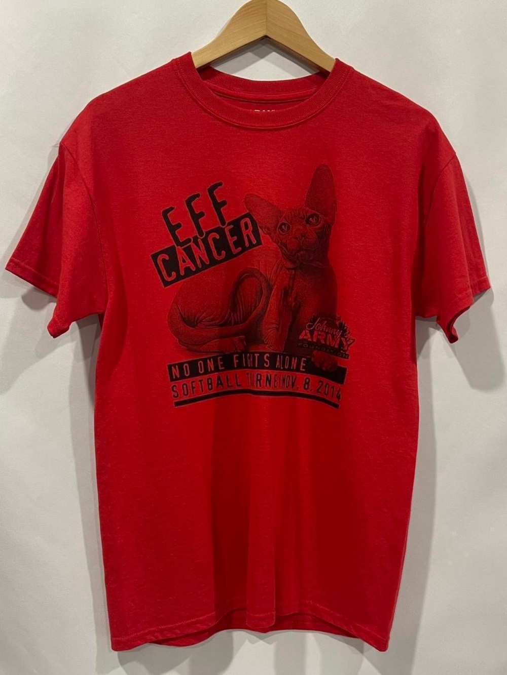 EFF Cancer Cat Tee Size M